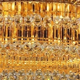 Plafoniera din cristal cu montaj înroscat Lumină ovală europeană