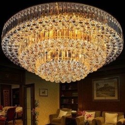 Plafoniera de cristal cu montare încasată Iluminat rotund european