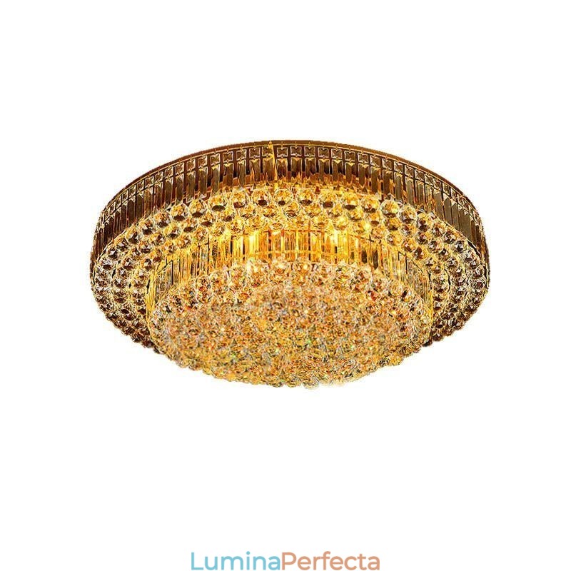 Plafoniera de cristal cu montare încasată Iluminat rotund european