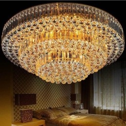 Plafoniera de cristal cu montare încasată Iluminat rotund european