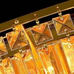 Plafoniera de cristal cu montare încasată Iluminat rotund european