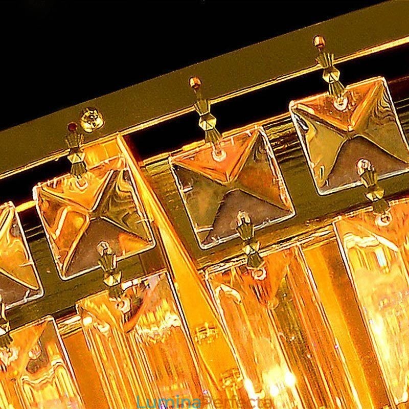 Plafoniera de cristal cu montare încasată Iluminat rotund european