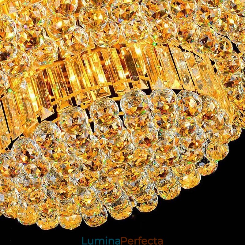 Plafoniera de cristal cu montare încasată Iluminat rotund european
