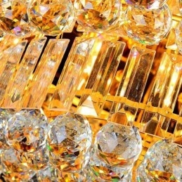 Plafoniera de cristal cu montare încasată Iluminat rotund european