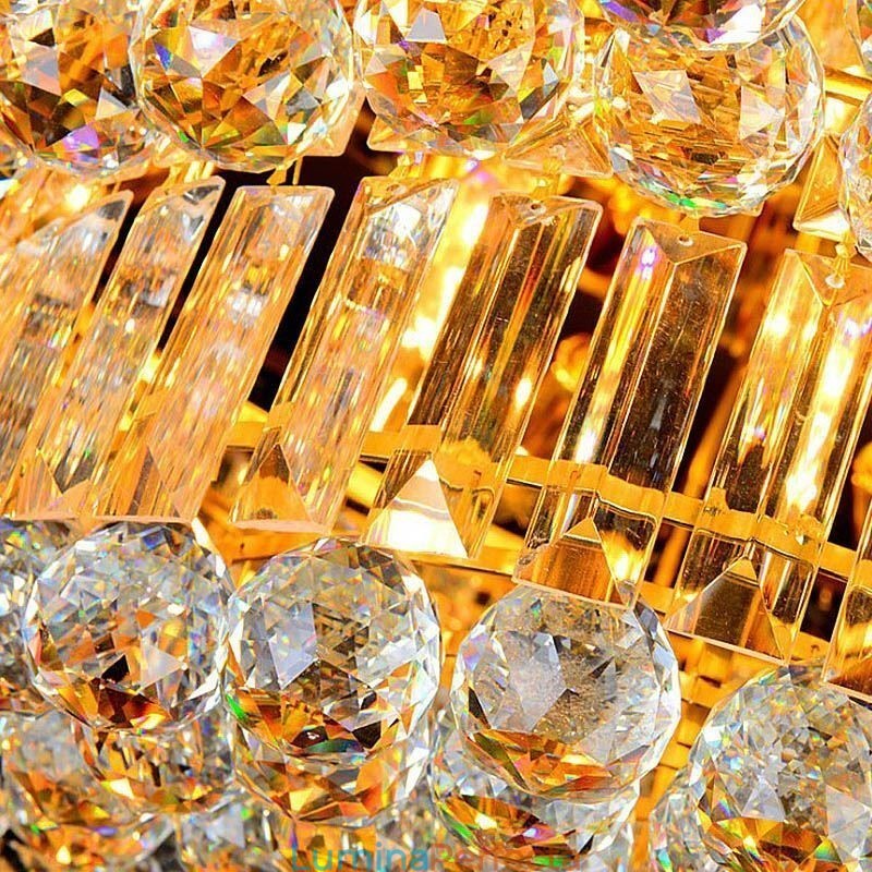 Plafoniera de cristal cu montare încasată Iluminat rotund european
