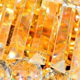 Plafoniera de cristal cu montare încasată Iluminat rotund european