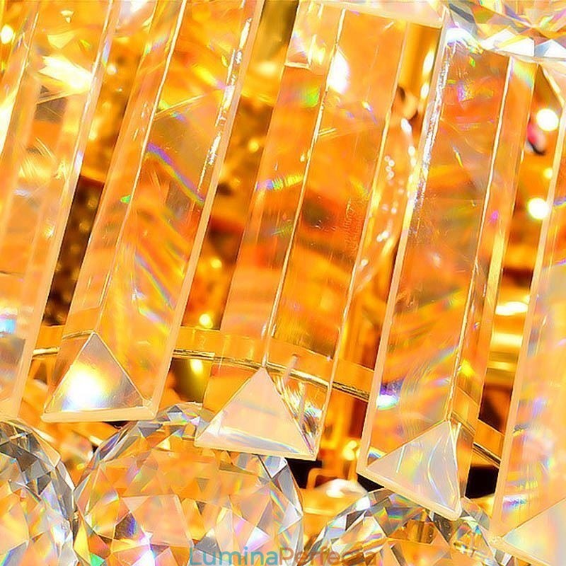 Plafoniera de cristal cu montare încasată Iluminat rotund european