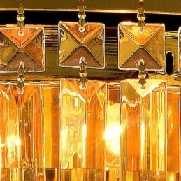 Plafoniera de cristal cu montare încasată Iluminat rotund european
