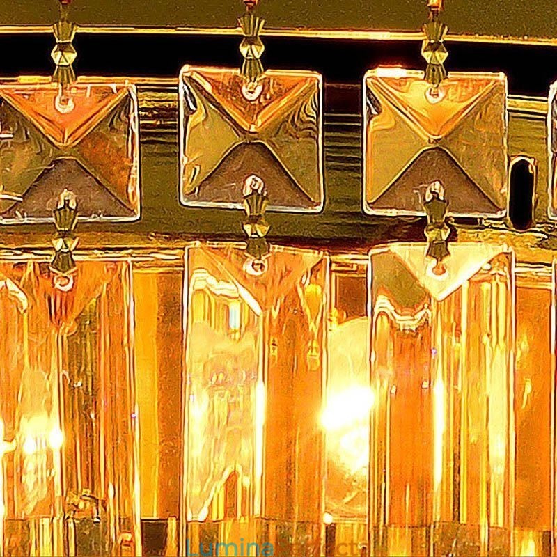 Plafoniera de cristal cu montare încasată Iluminat rotund european