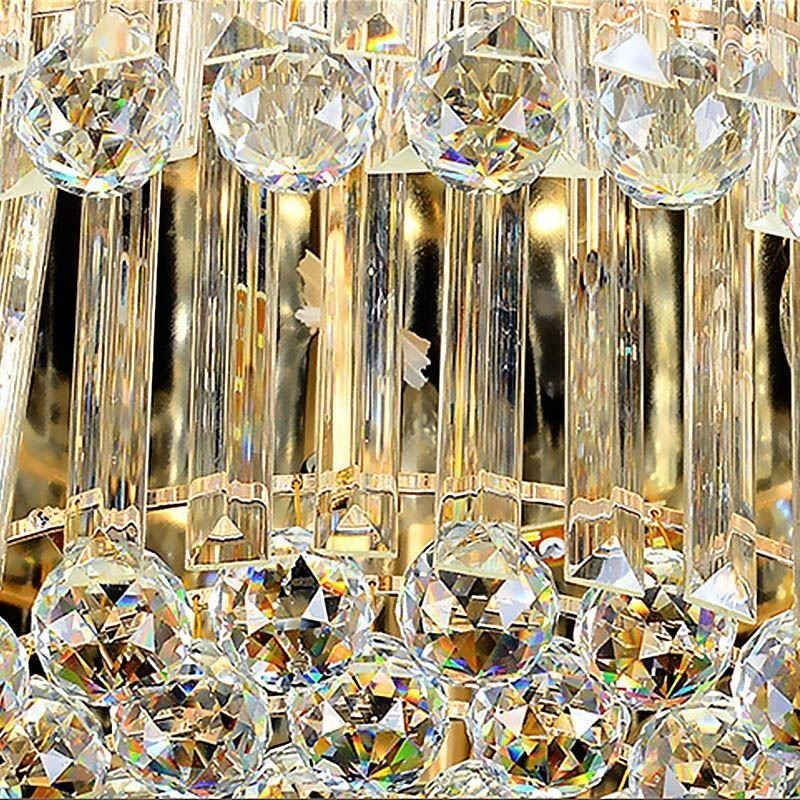 Plafoniera de cristal Contemporană, simplă, rotundă, cu montare încastrabilă