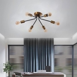 Sputnik Candelabru 6 Lumini Semi-Incastrare Plafoniera