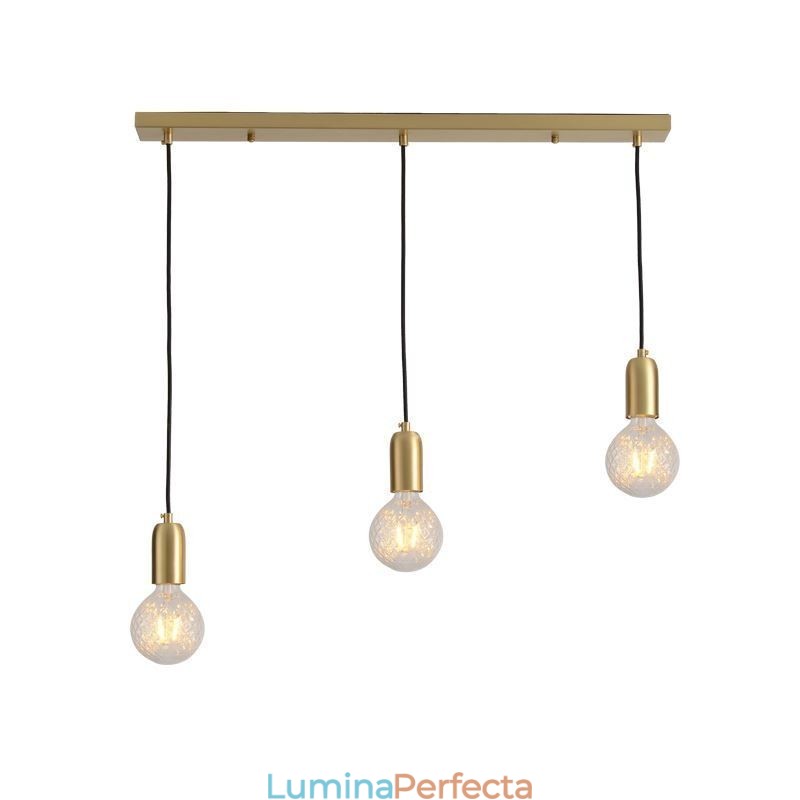 Corp de iluminat minimalist creativ, cu 3 pandantive din alamă nordică