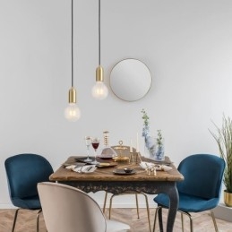 Corp de iluminat minimalist creativ, cu 3 pandantive din alamă nordică