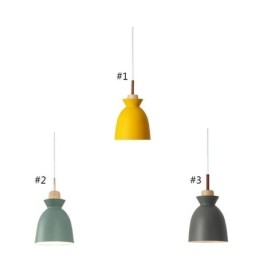 Lampă Nordic Simple Macaron Pandantiv Iron Arti Trei Lumini