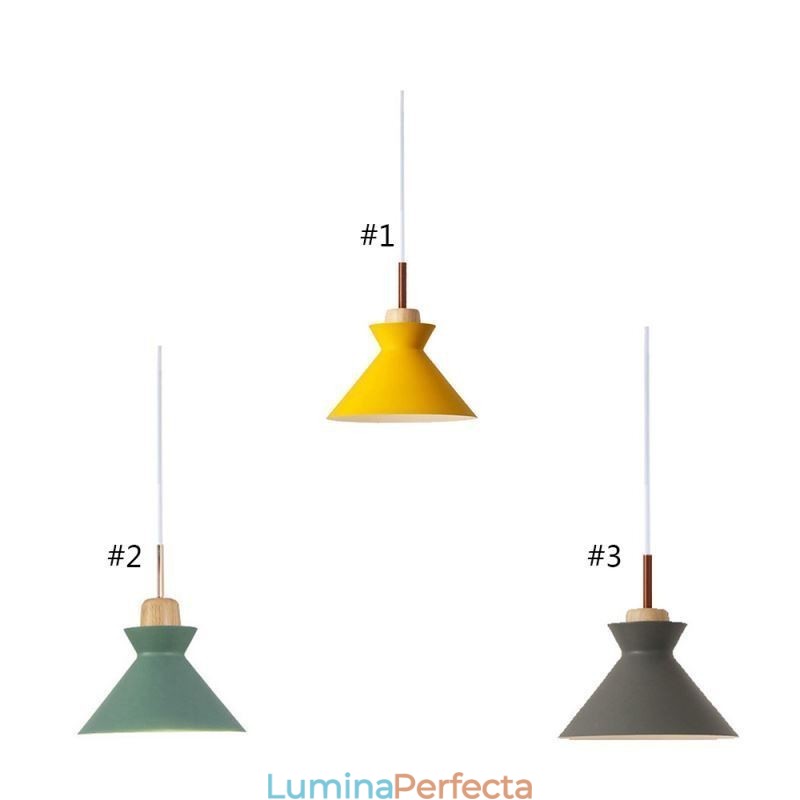 Nordic Macaron Island 3 Lumini Pendant Iluminat Simplu Iron Arti Trei Lumini
