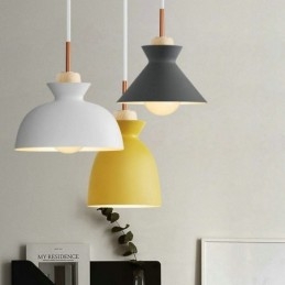 Lampă de suspendare Macaron Nordic Iron Simplu Arti Three Lights Fixture
