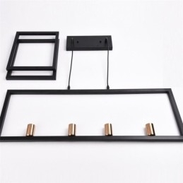 Lampă suspendată cu 4 lumini în stil industrial Lightingway