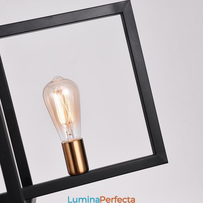 Lampă suspendată cu 4 lumini în stil industrial Lightingway