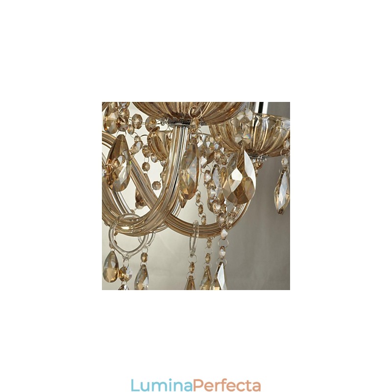 Candelabru din sticlă de cristal modern contemporan