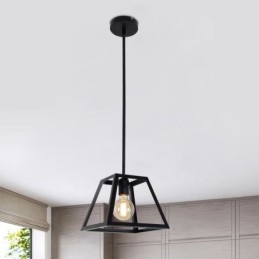 Plafoniera Rustic Farmhouse Pendant Mini Industrială Metal Plafoniera Forma Trapezoidală Insulă