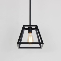 Plafoniera Rustic Farmhouse Pendant Mini Industrială Metal Plafoniera Forma Trapezoidală Insulă