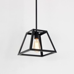 Plafoniera Rustic Farmhouse Pendant Mini Industrială Metal Plafoniera Forma Trapezoidală Insulă