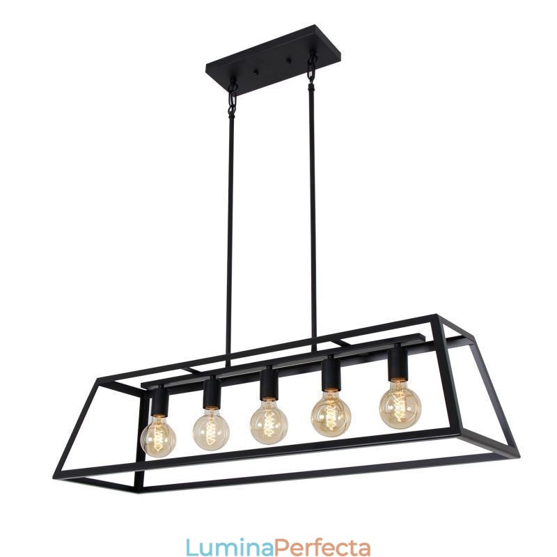 Plafoniera industrială metal suspendată, trapezoidală