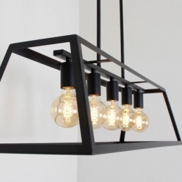 Plafoniera industrială metal suspendată, trapezoidală