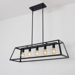 Plafoniera industrială metal suspendată, trapezoidală