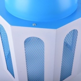 Lampă suspendată în formă de castel Lumină modernă de culoare albastru și alb
