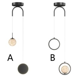 Lampă suspendată inel rotund Lampă suspendată modernă bilă