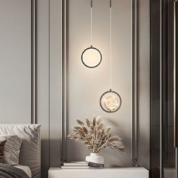 Lampă suspendată inel rotund Lampă suspendată modernă bilă