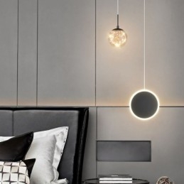 Lampă suspendată inel rotund Lampă suspendată modernă bilă