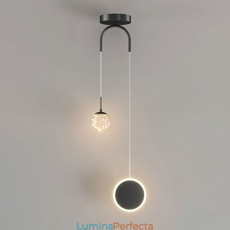 Lampă suspendată inel rotund Lampă suspendată modernă bilă