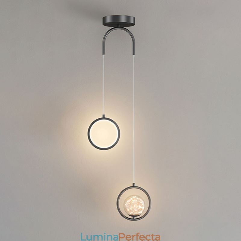 Lampă suspendată inel rotund Lampă suspendată modernă bilă