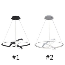 Candelabru modern, iluminat cu pandantiv cu 3 inele