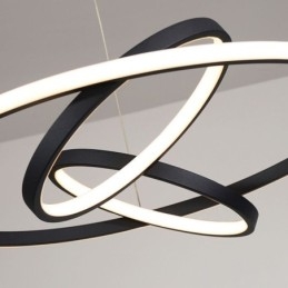 Candelabru modern, iluminat cu pandantiv cu 3 inele