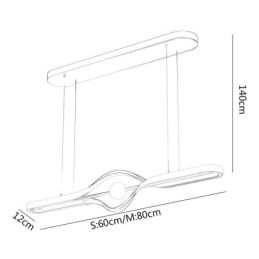 Lampă suspendată liniară modernă, cu bandă lungă