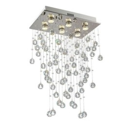 Plafoniera modernă cu lustre din cristal