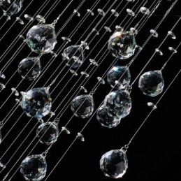Plafoniera modernă cu lustre din cristal