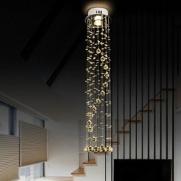 Candelabru mare de lux Corpuri de iluminat de plafon cu montare încastră moderne din cristal