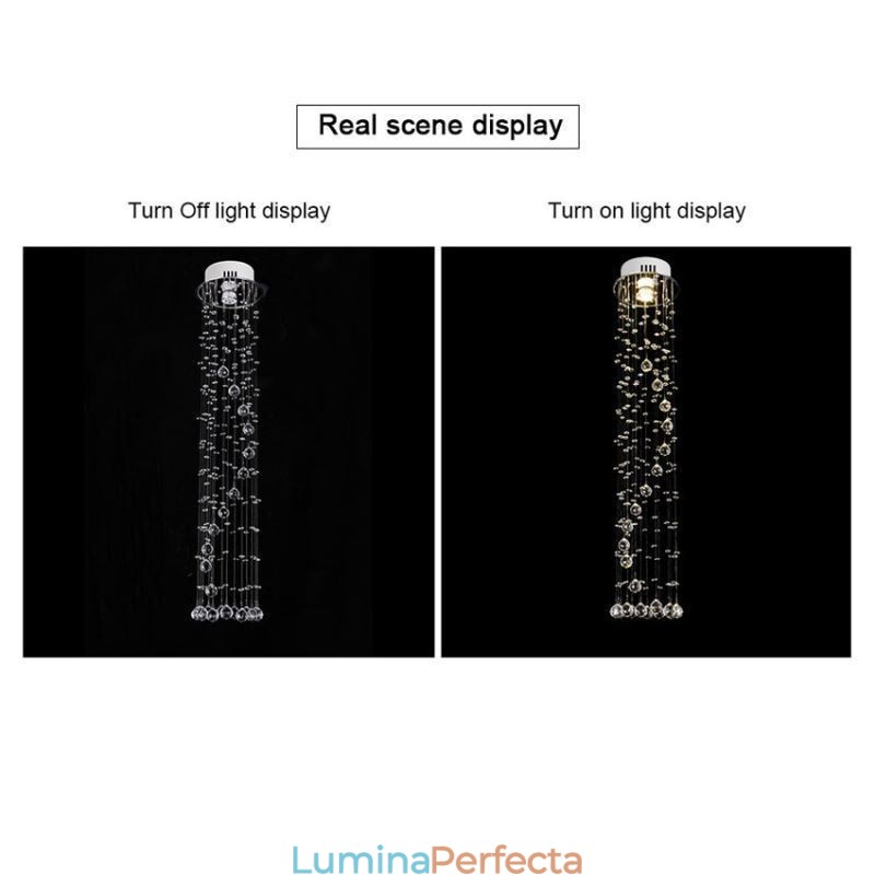 Candelabru mare de lux Corpuri de iluminat de plafon cu montare încastră moderne din cristal