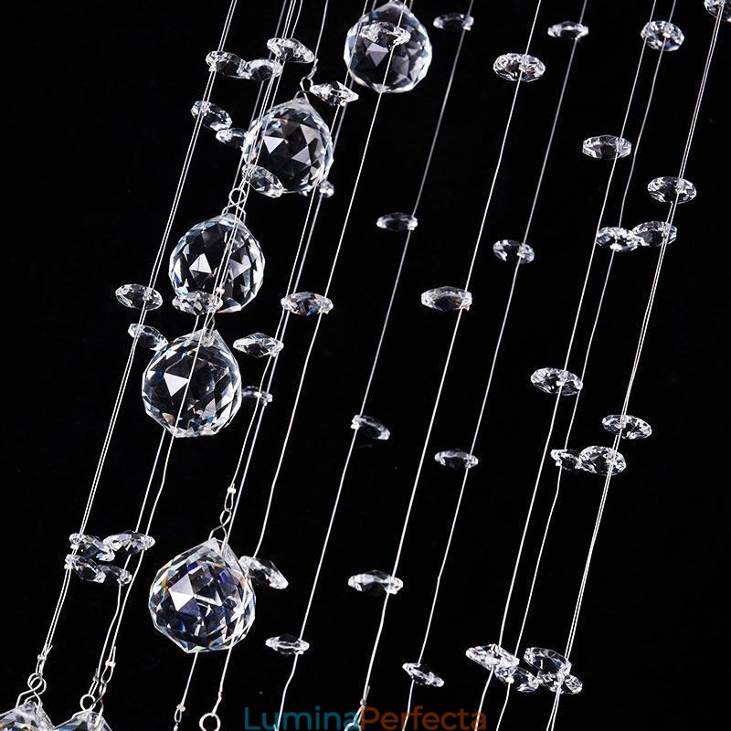 Candelabru mare de lux Corpuri de iluminat de plafon cu montare încastră moderne din cristal