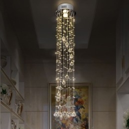 Candelabru mare de lux Corpuri de iluminat de plafon cu montare încastră moderne din cristal