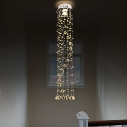 Candelabru mare de lux Corpuri de iluminat de plafon cu montare încastră moderne din cristal