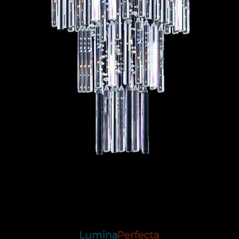 Candelabru din cristal modern pătrat Contemporan Elegant Plafoniera Duplex Scară