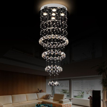 Candelabru Cristal Contemporan Elegant Plafoniera Duplex Scara Candelabru Cristal Contemporan Elegant Plafoniera Duplex Scara