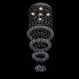 Candelabru Cristal Contemporan Elegant Plafoniera Duplex Scara