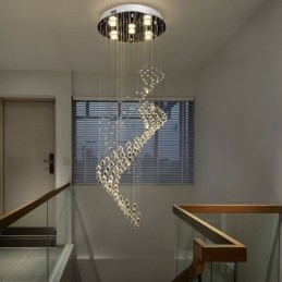 Candelabru elegant din cristal Raindrop Plafoniere Foyer