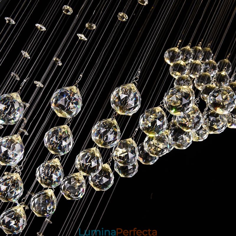Candelabru elegant din cristal Raindrop Plafoniere Foyer